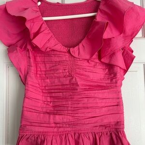 LOVE THE LABEL top in hot pink Sz XS  Super Cute!!